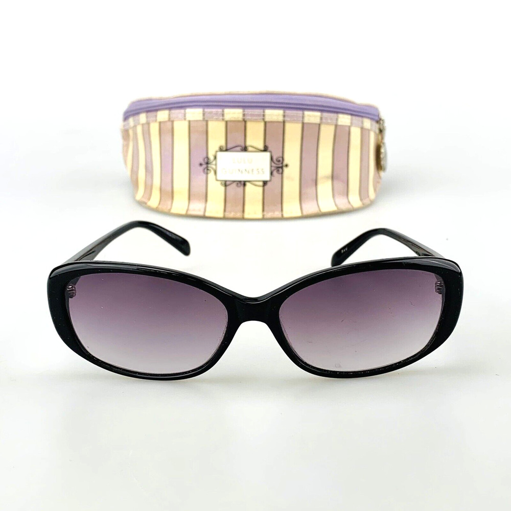 Lulu Guinness Sunglasses mod. Bettie L505 Black Oval + Case